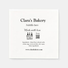 Bakerikakor tillsätter ingredienser som är gjorda pappersservett