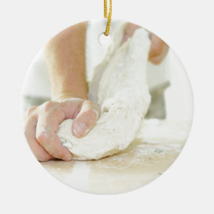 Bakerknåddeg Julgransprydnad Keramik