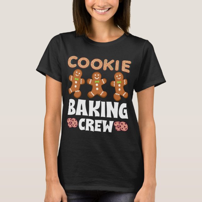 Bakers Christmas Cookie Crew Familjebagningsteam G T Shirt (Framsida)