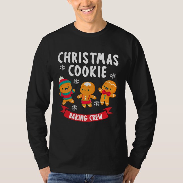 Bakers Christmas Cookie Crew Family Baking Team Gi T Shirt (Framsida)
