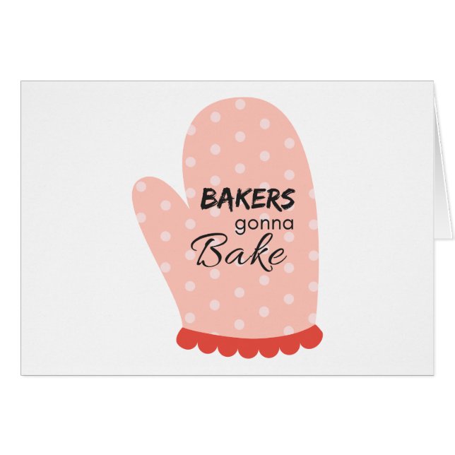 Bakers Gonna Bake Hälsningskort (Framsidan Horizontal)