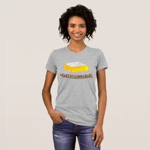 Bakers Gonna Bake Hashtag Gult Lemon Square Pub Tee