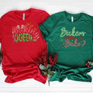 Bakers Gonna Bake Personlig Glitter Bling T Shirt