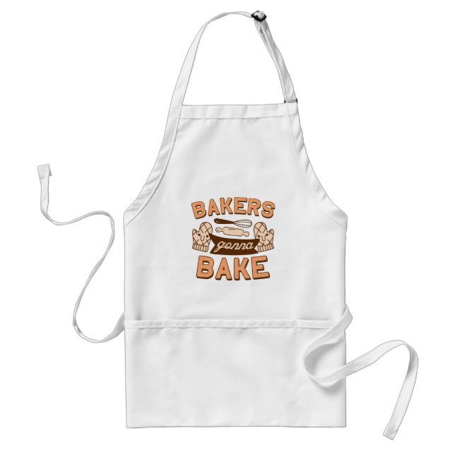 Bakers Gonna Bake Vuxen Apron Förkläde (Framsidan)