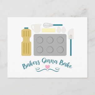 Bakers Gonna Bake Vykort