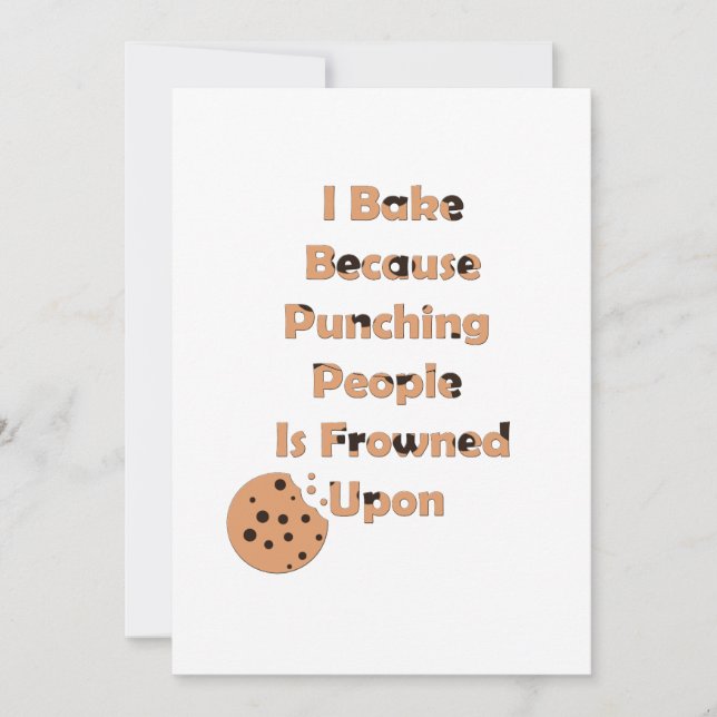 Bakers Humor: jag Slår folk. Inbjudningar (Framsida)