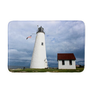 Bakers Island fyr, Massachusetts Bath Mat Badrumsmatta