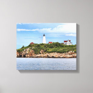 Bakers Island fyr MORSA Wrapped Canvas