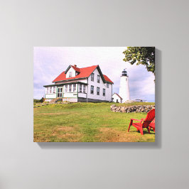 Bakers Island fyr MORSA Wrapped Canvas