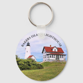 Bakers Island Lighthouse, Massachusetts Keychain Nyckelring