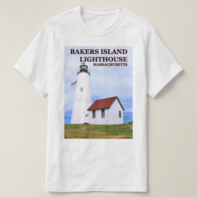 Bakers Island Lighthouse, Massachusetts T-Shirt (Design framsida)