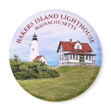 Bakers Island Lighthouse, MORSA Round Magnet
