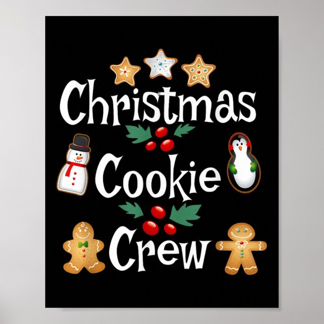 Bakers jul Cookie Crew Family Baking Team Ho Poster (Framsidan)