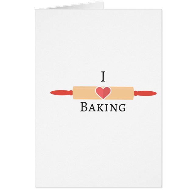 Bakers Kärlek Hälsningskort (Framsidan)