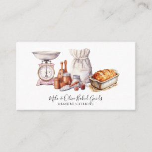 Bakers Verktyg Bakery Pastry Chef Visitkort