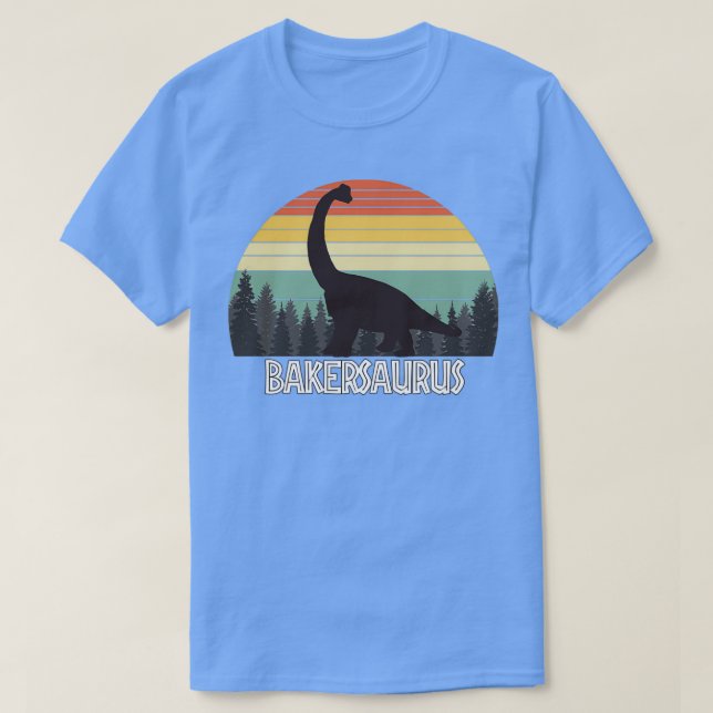 BAKERSAURUS BAKER SAURUS BAKER DINOSAUR T SHIRT (Design framsida)
