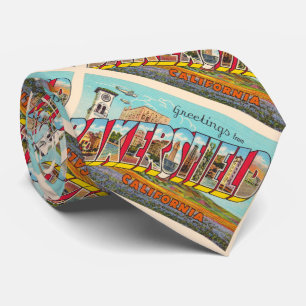 Bakersfield California CA Large Brev vykort Slips