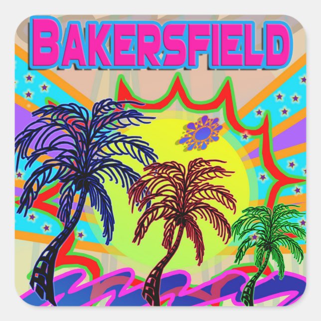 Bakersfield Evig Klistermärke (Framsida)