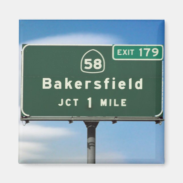 Bakersfield Exit Magnet (Framsidan)