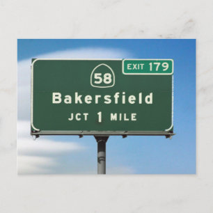 Bakersfield Exit Vykort