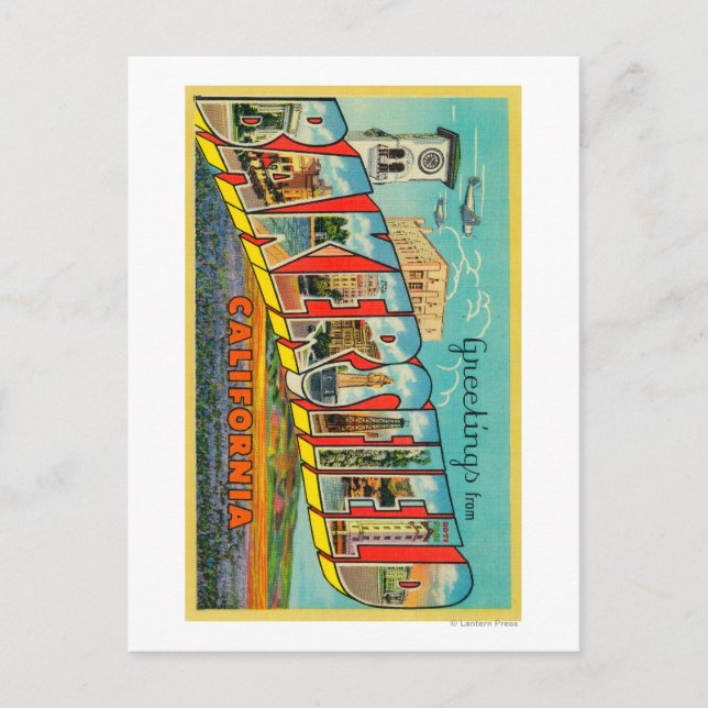 Bakersfield, Kalifornien - Stora Brev Scenes Vykort (Framsida)