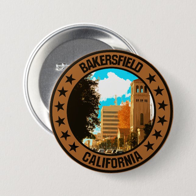 Bakersfield Knapp (Framsida & baksida)