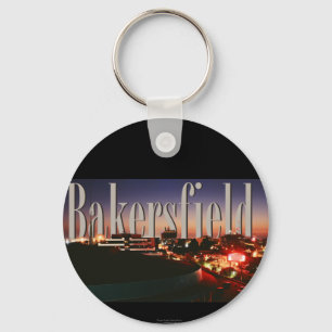 Bakersfield Skyline med Bakersfield i Himlar Nyckelring