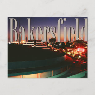 Bakersfield Skyline med Bakersfield i Himlar Vykort