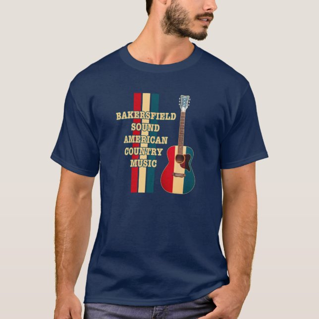 Bakersfield solid amerikancountrymusik t shirt (Framsida)