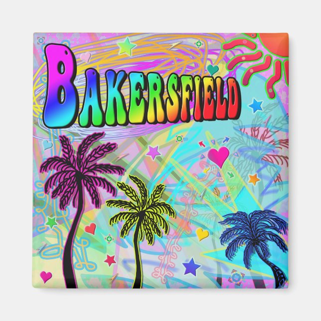 Bakersfield Vivid Romantik Magnet (Framsidan)