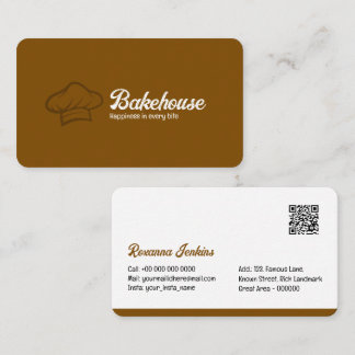 Bakery Affär kort mall med QR-kod | DP7