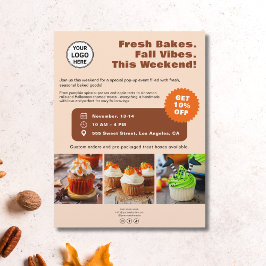 Bakery Anpassningsbar Photo Säsong Business Flyer