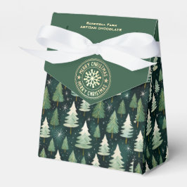 Bakery Bag av Personligen Winter Forest & Snowflak Presentaskar