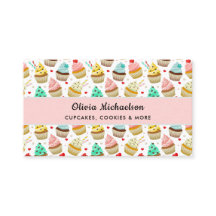 Bakery Bakar Söt Cupcake Mönster QR-kod