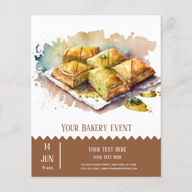 Bakery Bake flyer (Framsidan)