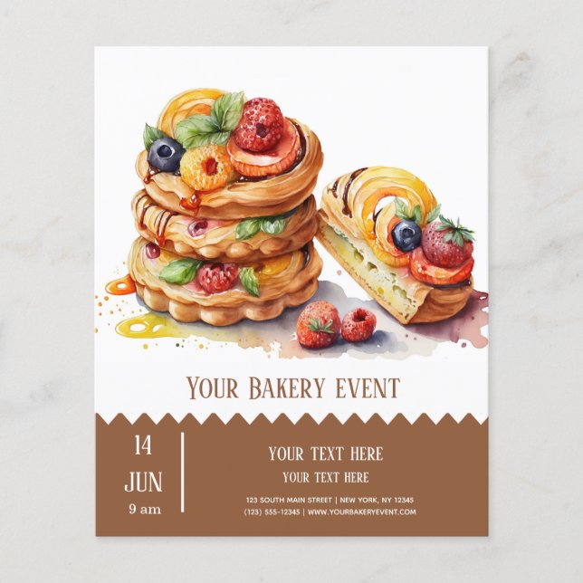 Bakery Bake flyer (Framsidan)