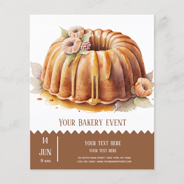Bakery Bake flyer (Framsidan)