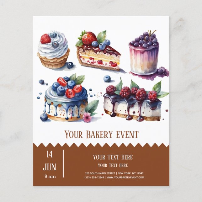Bakery Bake flyer (Framsidan)
