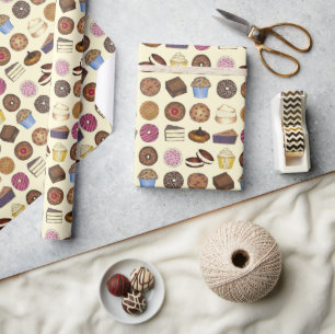 Bakery Bake Sale Mat Brownie Cuptårta Paj Sweets Presentpapper