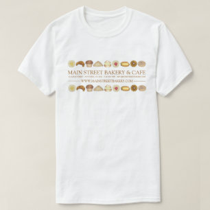 Bakery Baked Goods Croissant Donut Muffin Pastries T Shirt