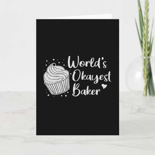 Bakery Baking Baker Bread Bake Cake Gift Idea Kort (Framsida)