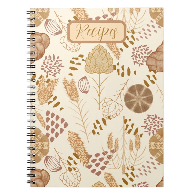 Bakery Bliss: Artisan Bread &Barley, Beige, Recipe Anteckningsbok (Framsidan)