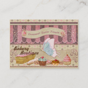 Bakery Boutique Patisserie Affärskort 2 Visitkort