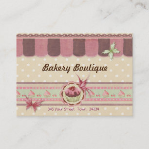 Bakery Boutique Patisserie Affärskort 3 Visitkort
