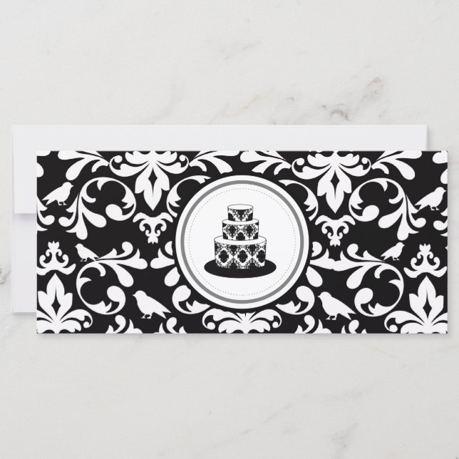 Bakery Boutique Stil Gift-certifikat {Damask} (Framsida)