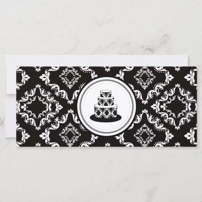 Bakery Boutique Stil Gift-certifikat {Damask} (Framsida)