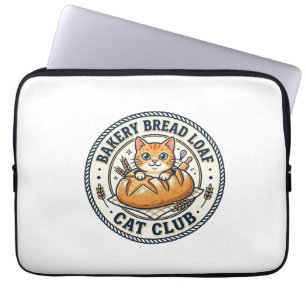 Bakery Bröd Limpa Katt Katt Mamma Presentidé - Bak Laptop Fodral