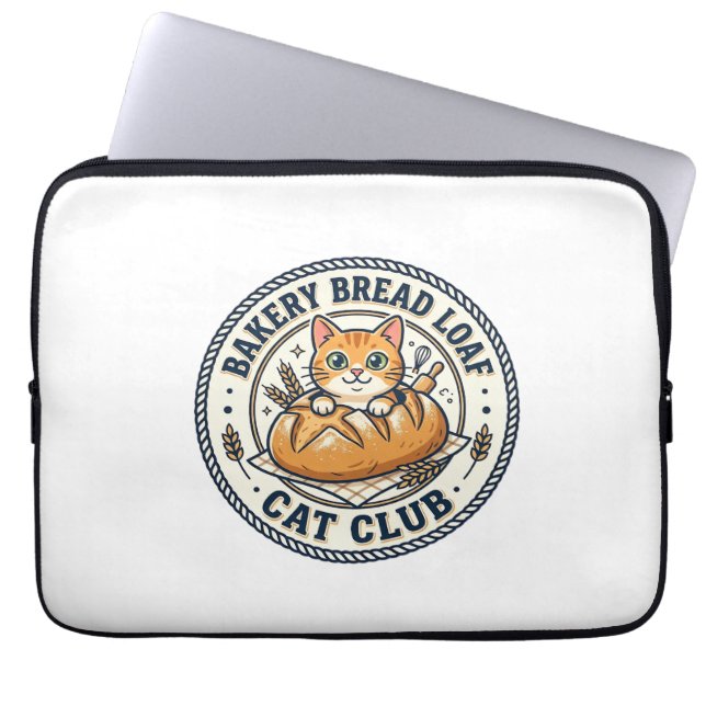 Bakery Bröd Limpa Katt Katt Mamma Presentidé - Bak Laptop Fodral (Framsidan)