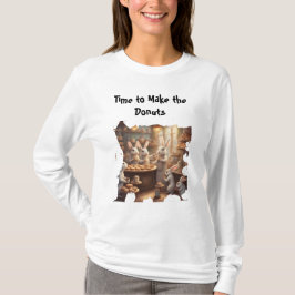 Bakery Bunnies Dags att Göra Munkarna Grafik T Shirt