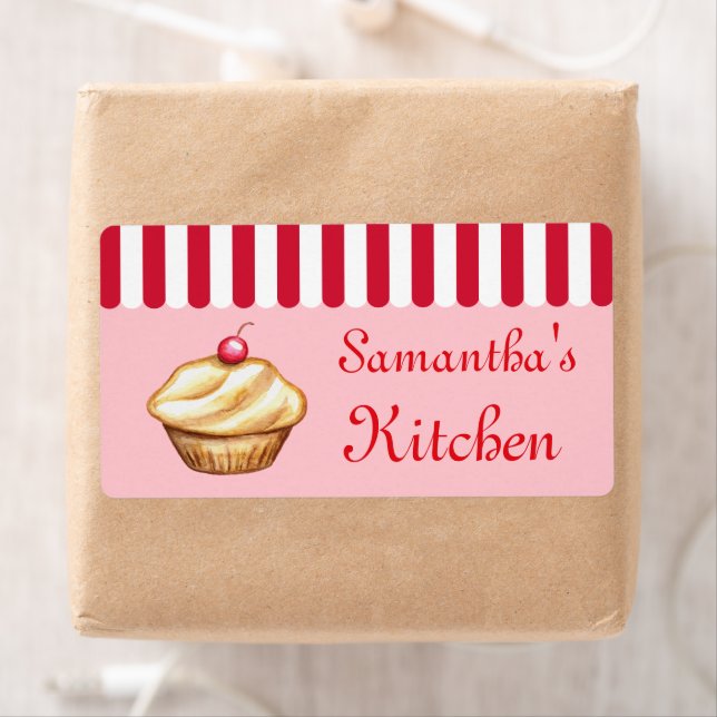 Bakery Business Anpassade kök Cupcake Presentetike Fraktsedel (Insitu)